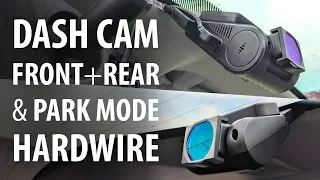 How to: Hardwire install a dash cam front + rear with parking mode