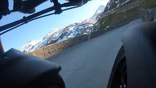 Yamaha Niken am Stilfser Joch, Abfahrt Nord