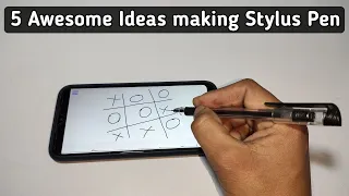 5 Awesome Ideas Making Stylus Pen | Works on Every Smartphone | How to make Touch Stylus Pen