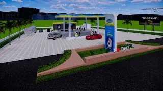 BHARAT PETROLEUM RETAIL OUTLET 3D MODEL WALKTHROUGH