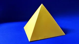 How to make a pyramid out of paper. Pyramid origami