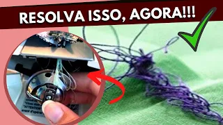 Maquina Singer Embolando a Linha Embaixo l Resolva em 3 Passos Simples