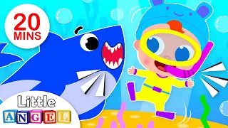 Baby Shark Does the Shark Dance | Kids Songs and Nursery Rhymes by Little Angel