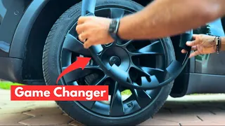 Is THIS the Ultimate Secret to Protecting Your Tesla's Rims? 👀 (EV Base Rim Protector Review)