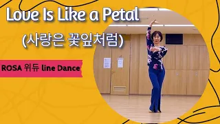 Love Is Like a Petal (사랑은 꽃잎처럼) Line Dance | Beginner | Demo | Style version By Rosa