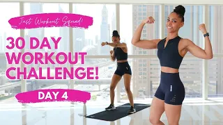 30-Day Workout Challenge - 'I AM STRONG' - Day 4 | NO EQUIPMENT REAL-TIME Workout