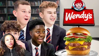 British High Schoolers try Wendy's for the first time | Reaction