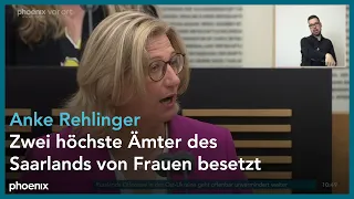 Regierungserklärung von Anke Rehlinger mit Aussprache im Saarländischen Landtag am 26.04.22