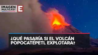 Si explota el volcán Popocatépetl, ¿hasta dónde llegaría?