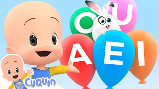 Vowels Balloons and more educational videos | Cuquin