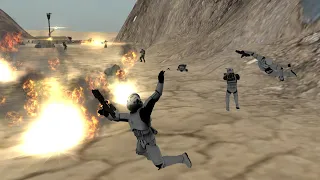 Star Wars Battlefront ll 2005 Mod: Tatooine Canyon Assault