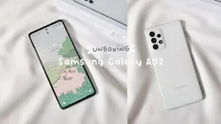 Samsung Galaxy A52 aesthetic unboxing + set up✨ | Indonesia 2021