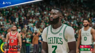 NBA 2K22 Jaylen Brown! Boston Celtics vs Chicago Bulls 4K Realistic Graphics! PS5 Gameplay