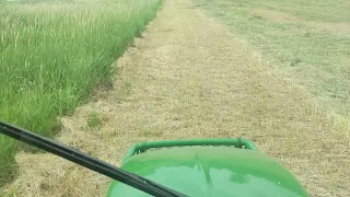 3720 John Deere first mow on new property