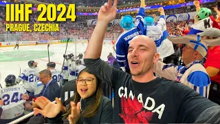 Canadian NHL fan first ever Ice Hockey World Championship 2024 IIHF, Czechia 🇨🇿 (Finland vs Canada)