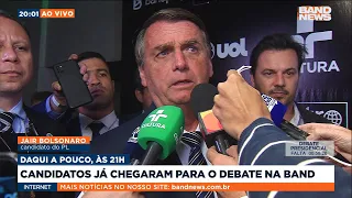 Jair Bolsonaro fala sobre as expectativas para o Debate