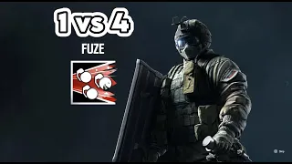 FUZE 1 vs 4 (Rainbow Six Siege)