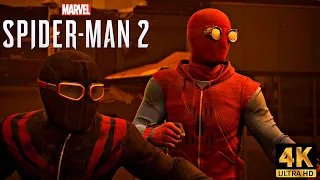 Peter and Miles VS Sandman with the Homemade Suits | Marvel's Spider-Man 2 (4K 60FPS HDR)