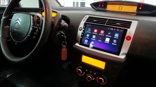 como instalar multimídia Android chinesa, e configurar os comandos do volante C4 VTR Hatch