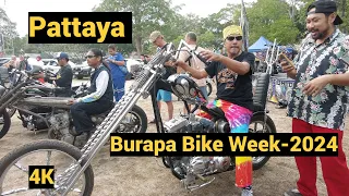 [4K] Burapa bike week-2024, Pattaya ,Thailand