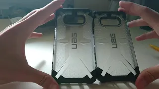 UAG PLASMA COVER S10e FAKE vs ORIGINAL - S10e (the fake one is on the left)