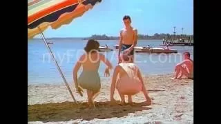 1950s Beach Friends