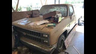 ABANDONED 1982 Chevrolet C10- First Wash in 21 Years!