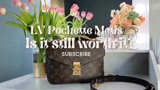 LV Pochette Metis| 1 year review| What fits| Wear and Tear #pochettemetis #lvhandbags