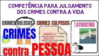 CRIMES CONTRA AS PESSOAS - DIREITO PENAL