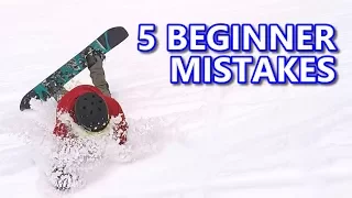 5 Common Beginner Snowboard Mistakes & Fixes