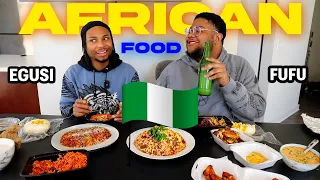 FUFU & EGUSI SOUP | AFRICAN MUKBANG (funny)