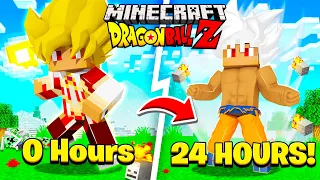 I Survived 24hrs STRAIGHT In Dragon Ball Z Minecraft