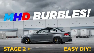 BMW LOUD Burbles / Backfire - MHD TUNE! - EASY DIY