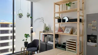 Bedroom Turned Into A Home Office + Design Studio | Makeover (DIY IKEA Hacks)
