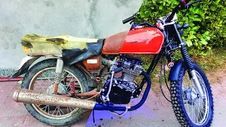 Abandoned Honda CG 125 1997 Model Full Restoration - Honda CG 125 Cafe Racer