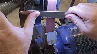 Mixed Bunch of Knives Close-up Repair and Sharpening