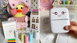 A small PRINTER for Milky duck!? Mini coloring pages, stickers from your phone