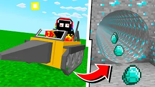 Usei uma TUNELADORA para MINERAR 1000000 DIAMANTES no MINECRAFT