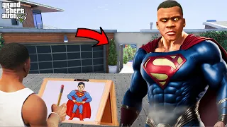 Franklin Uses Magical Painting To Make GOD SUPERMAN In Gta V ! GTA 5 new