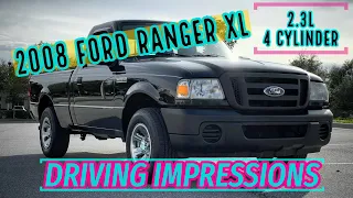 2008 Ford Ranger XL 2.3L 4 Cyl Quick Review / Driving Impressions