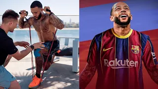 Treino Insano do novo Craque do Barcelona Memphis Depay ll Musculação Fitness Hardcore