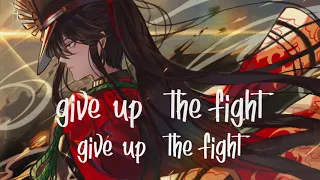 Nightcore → White Flag (lyrics)