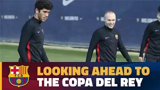 Recovery session with Copa del Rey on the horizon