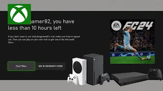 How to Download EA Sports FC 24 10hr Free Trial in XBOX Console