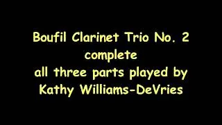 Boufil Clarinet Trio No 2 complete