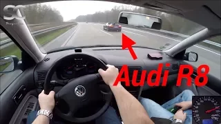 VW Golf 4 Variant 1.9 TDI (2001) on German Autobahn - POV Top Speed Drive