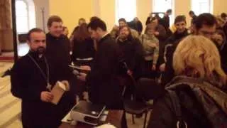 2013-12-22 Флешмоб - с днём Рожденья отца Александра Сорокина