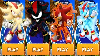 Sonic Dash - Super Shadow vs Dark Shadow vs Fire Shadow vs Ice Shadow vs All Bosses Zazz Eggman