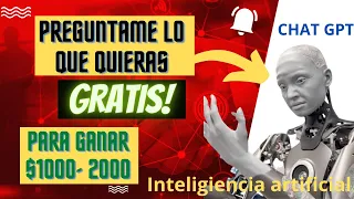 🚀 3 Formas De Ganar Dinero Con Chat GPT ✅ Gana $1000 a Mas Usando La INTELIGENCIA ARTIFICIAL