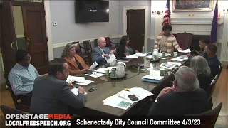 Schenectady City Council Committee Meeting, April 3, 2023